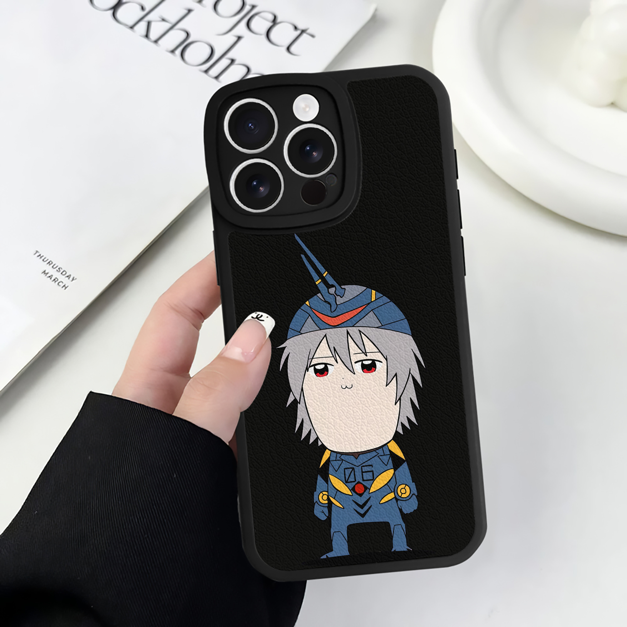 （画像用） EVA 新世紀エヴァンゲリオン 【iPhone 16シリーズ対応】シリコンスマホケース（レザー調） 材質：シリコン